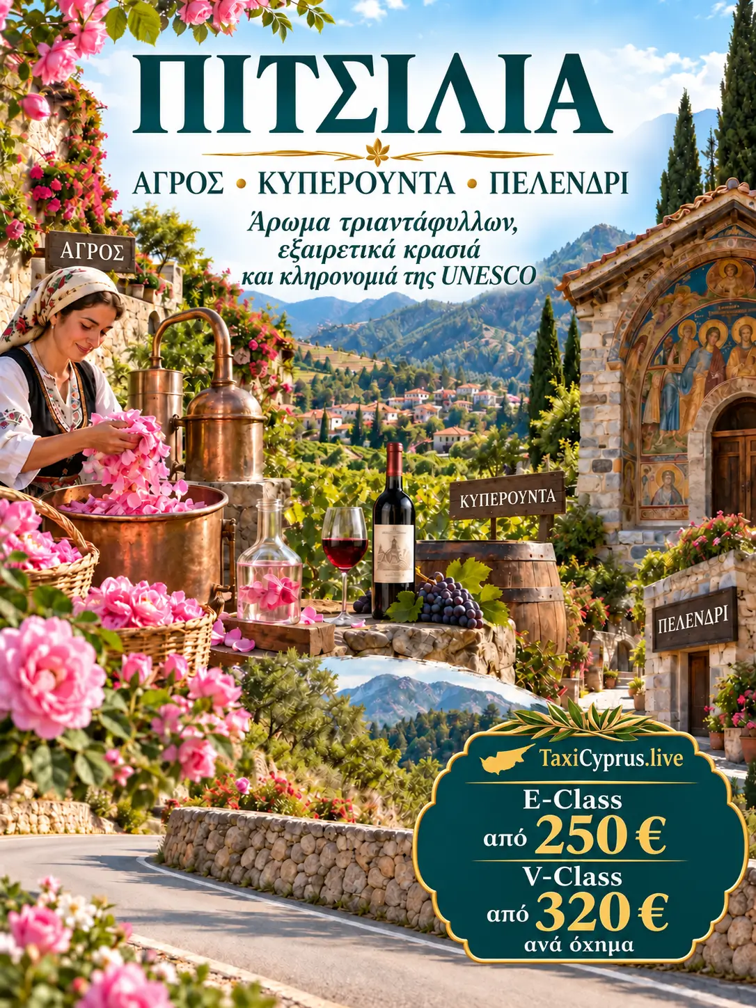 Πιτσιλιά: Αγρός, Κυπερούντα και Πελένδρι