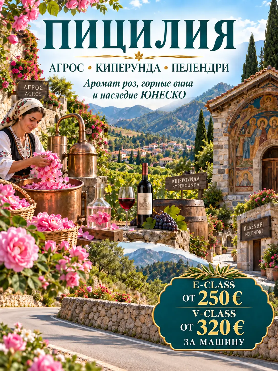 Пицилия: Агрос, Киперунда и Пелендри