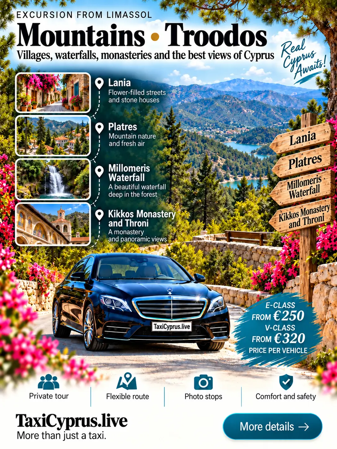 Troodos: Platres & Omodos